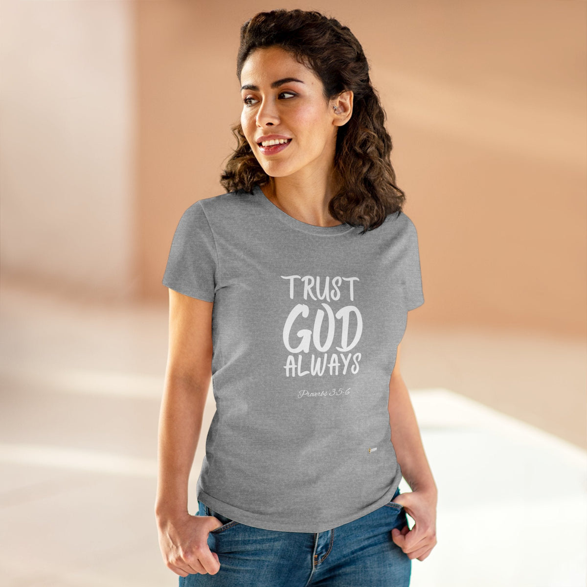 Trust God Always Women's Soft Style Tee-KVOM; KVOM Christian Clothing; #1 Christian Clothing Store in the Nation