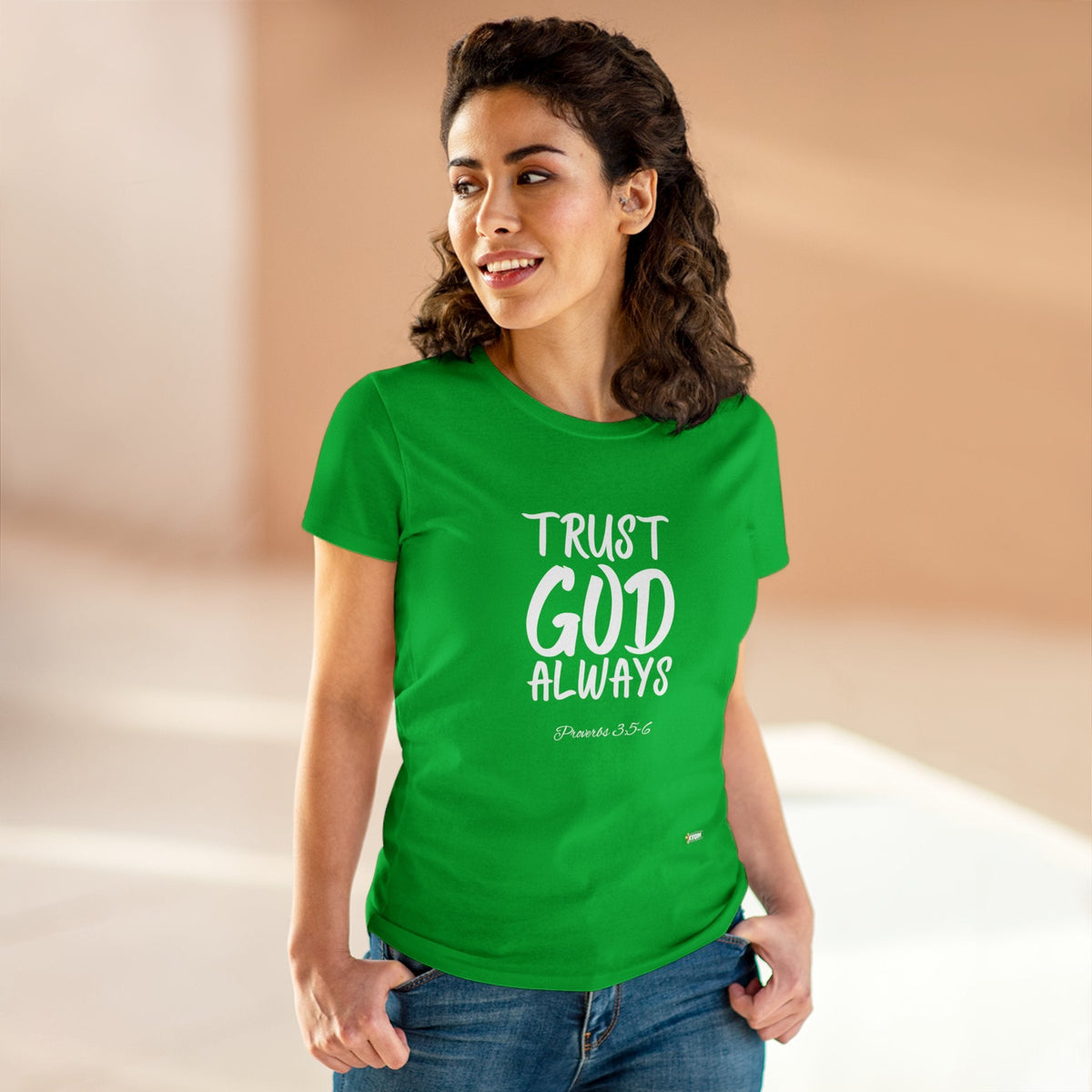 Trust God Always Women's Soft Style Tee-KVOM; KVOM Christian Clothing; #1 Christian Clothing Store in the Nation