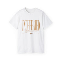 UNDEFEATED "Stretched" Unisex T-Shirt, Black, White, Gold Print-KVOM