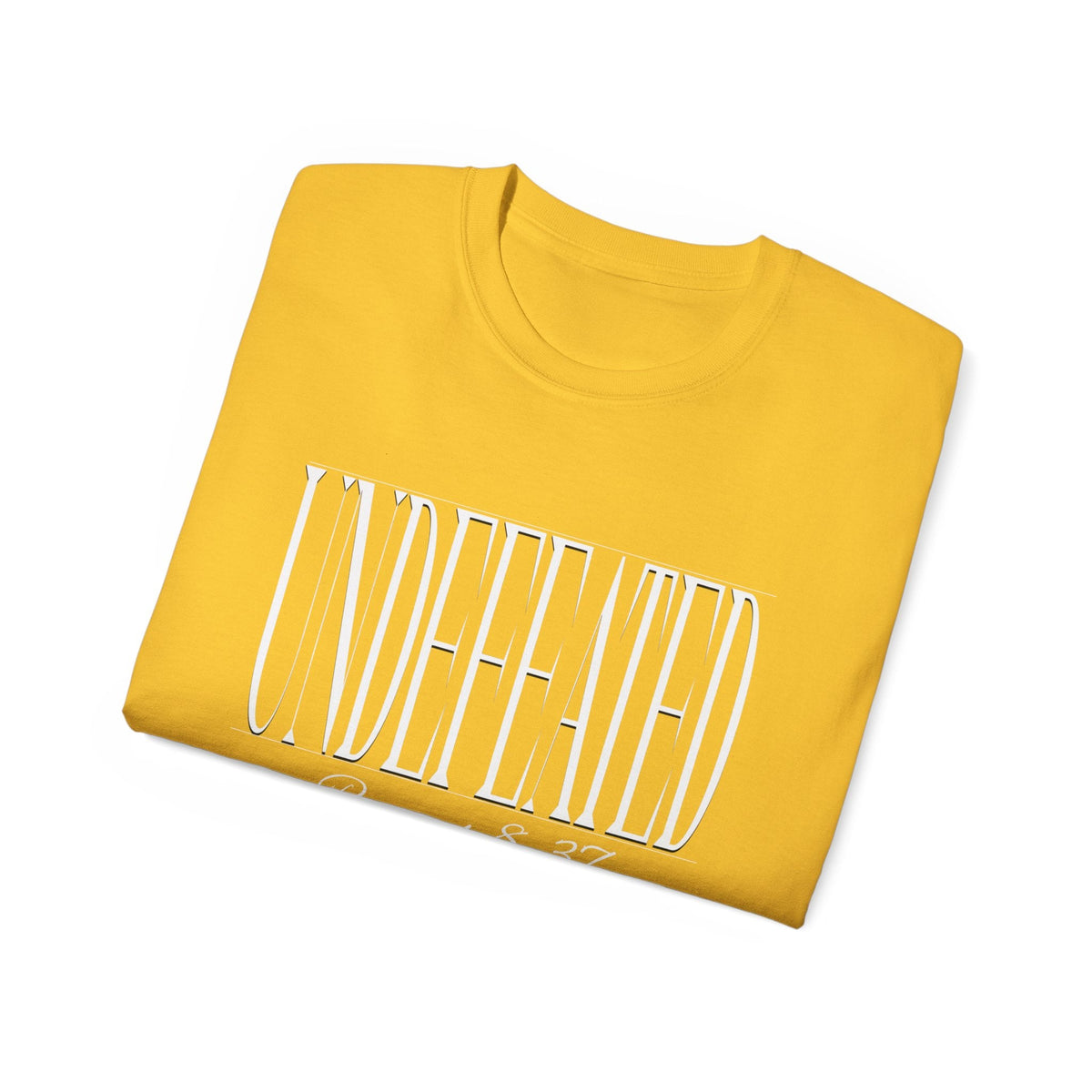 UNDEFEATED "Stretched" Unisex T-Shirt, White Print-KVOM