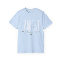 UNSTOPPABLE "Stretched" Unisex T-Shirt, White Print-KVOM