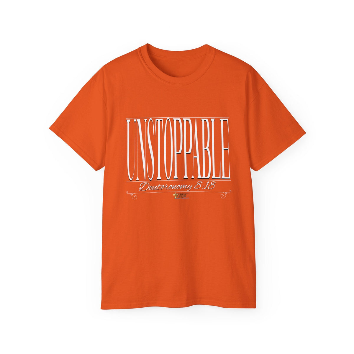 UNSTOPPABLE "Stretched" Unisex T-Shirt, White Print-KVOM