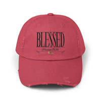 Unisex BLESSED "Stretched" Series Distressed Cap-KVOM; Christian Clothing; Women’s Clothing; Men's Clothes, Men's Hats, Women’s T-Shirts; Hoodies Sale; Ladies Tops; Ladies Dresses; Floral Tops; Floral Dresses; Flower Clothes; Activewear; Glorious; Psalms; Blessings On Blessings; Teens Clothing; Christian Book Store; Girl’s Clothing Sale; Mother’s Day Sale; Gifts For Sister; Christian Gifts; Gifts for Daughter; Spring Sale; Clearance Sale; Jesus; Christ Is King; Holy Ghost; God Got Me; Spiritual Warrior; Pro