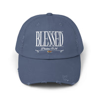 Unisex BLESSED "Stretched" Series Distressed Cap-KVOM; Christian Clothing; Women’s Clothing; Men's Clothes, Men's Hats, Women’s T-Shirts; Hoodies Sale; Ladies Tops; Ladies Dresses; Floral Tops; Floral Dresses; Flower Clothes; Activewear; Glorious; Psalms; Blessings On Blessings; Teens Clothing; Christian Book Store; Girl’s Clothing Sale; Mother’s Day Sale; Gifts For Sister; Christian Gifts; Gifts for Daughter; Spring Sale; Clearance Sale; Jesus; Christ Is King; Holy Ghost; God Got Me; Spiritual Warrior; Pro