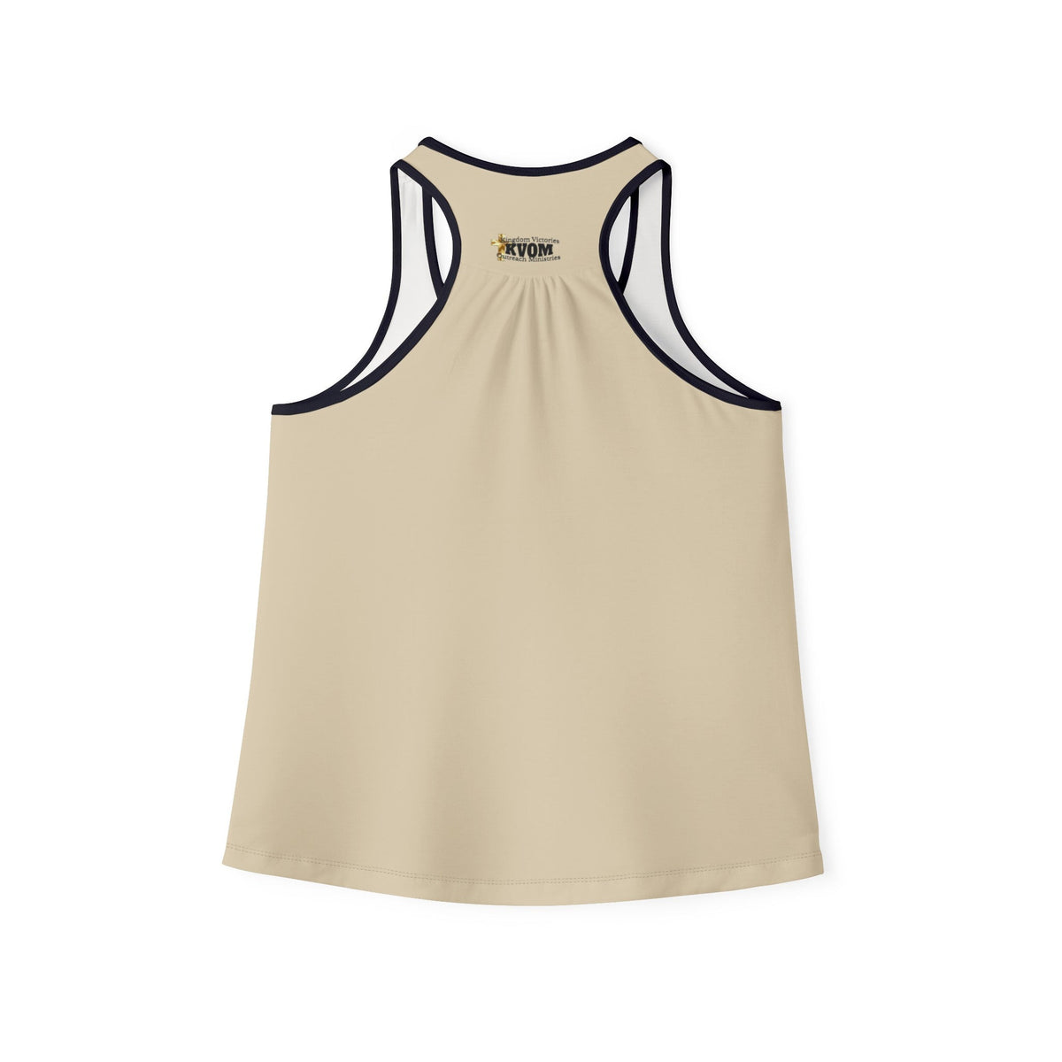 Unisex BLESSED "Stretched" Series Racerback Tank, Khaki-KVOM