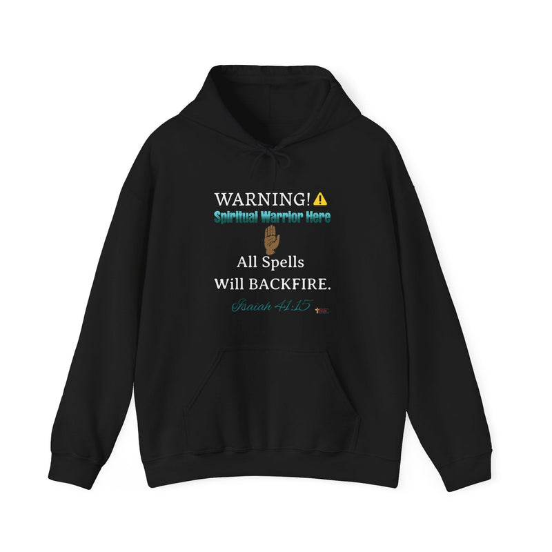 WARNING: Spiritual Warrior Here Unisex Heavy Blend™ Hoodie-KVOM