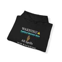 WARNING: Spiritual Warrior Here Unisex Heavy Blend™ Hoodie-KVOM