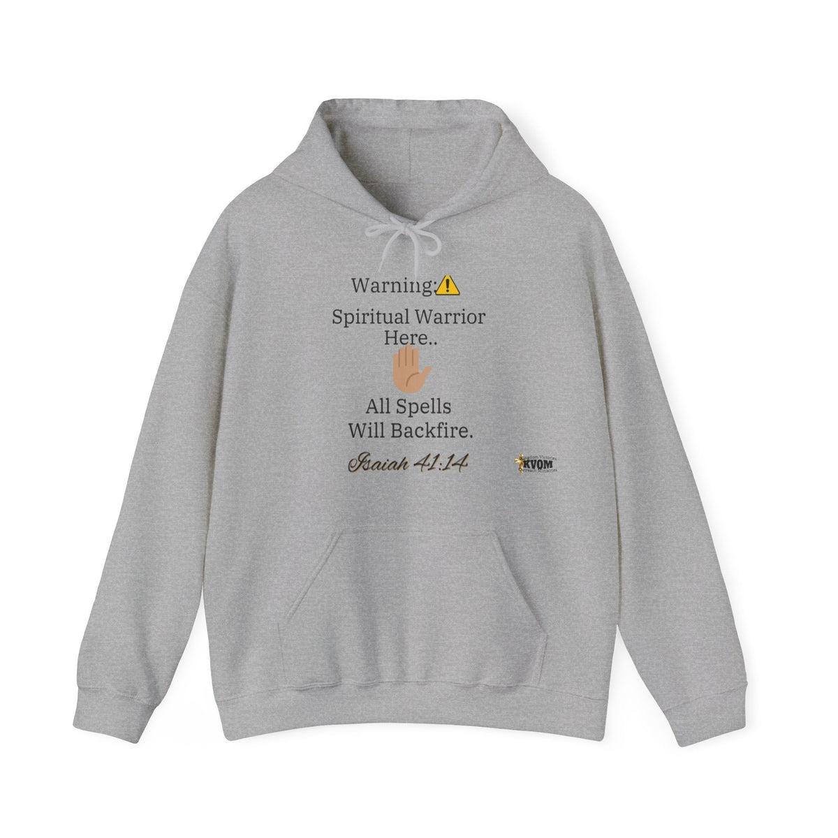 WARNING: Spiritual Warrior Here Unisex Hoodie-KVOM