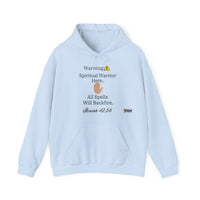 WARNING: Spiritual Warrior Here Unisex Hoodie-KVOM