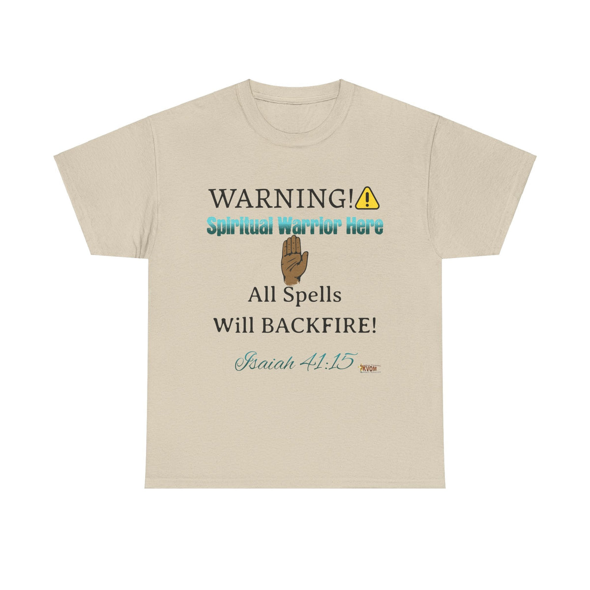 WARNING: Spiritual Warrior Here Unisex Relaxed Fit T-Shirt-KVOM