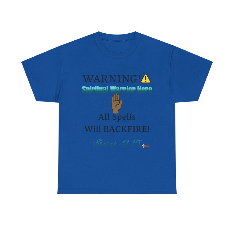 WARNING: Spiritual Warrior Here Unisex Relaxed Fit T-Shirt-KVOM