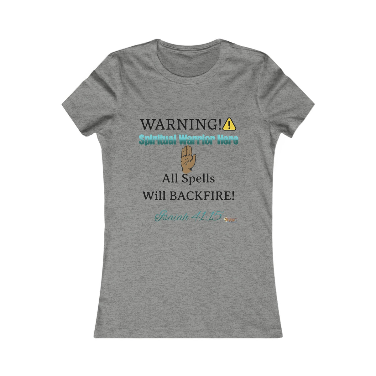 WARNING: Spiritual Warrior Here Women's Fitted Shirt-KVOM