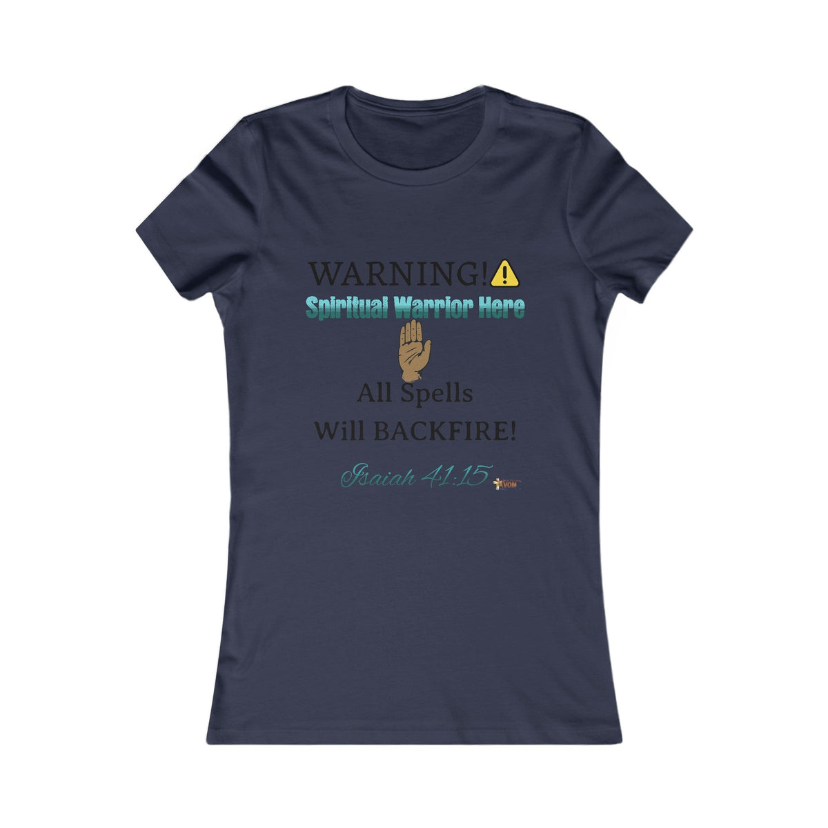 WARNING: Spiritual Warrior Here Women's Fitted Shirt-KVOM