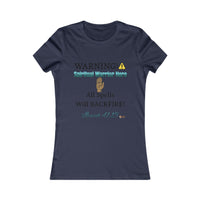 WARNING: Spiritual Warrior Here Women's Fitted Shirt-KVOM