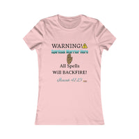 WARNING: Spiritual Warrior Here Women's Fitted Shirt-KVOM