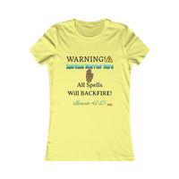 WARNING: Spiritual Warrior Here Women's Fitted Shirt-KVOM