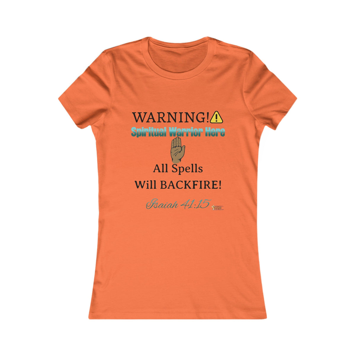 WARNING: Spiritual Warrior Here Women's Fitted Shirt-KVOM