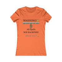 WARNING: Spiritual Warrior Here Women's Fitted Shirt-KVOM