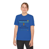 WARNING: Spiritual Warrior Here Youth Jersey Style T-Shirt-Children's Clothing-KVOM