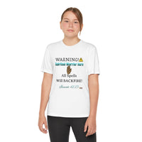 WARNING: Spiritual Warrior Here Youth Jersey Style T-Shirt-Children's Clothing-KVOM