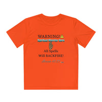 WARNING: Spiritual Warrior Here Youth Jersey Style T-Shirt-Children's Clothing-KVOM