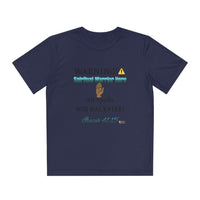 WARNING: Spiritual Warrior Here Youth Jersey Style T-Shirt-Children's Clothing-KVOM