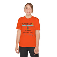 WARNING: Spiritual Warrior Here Youth Jersey Style T-Shirt-Children's Clothing-KVOM