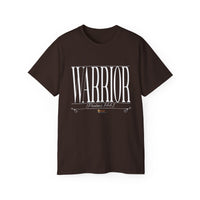 WARRIOR "Stretched" Unisex T-Shirt, White Print-KVOM