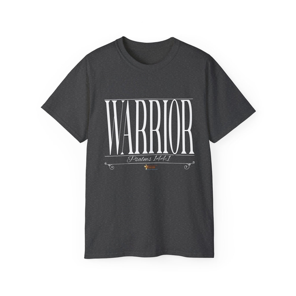 WARRIOR "Stretched" Unisex T-Shirt, White Print-KVOM