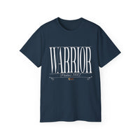 WARRIOR "Stretched" Unisex T-Shirt, White Print-KVOM