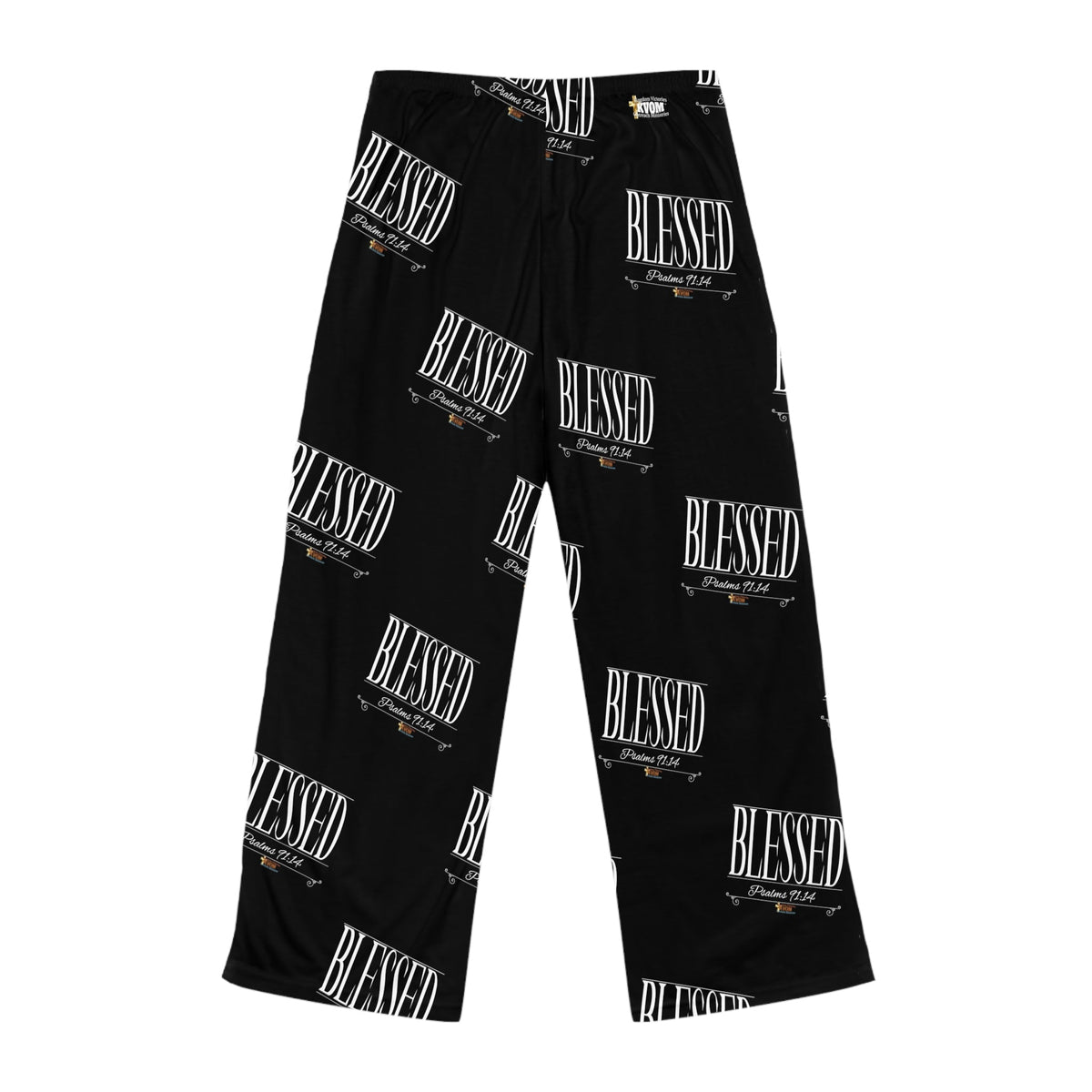 Women's BLESSED "Stretched" Series Comfy Pants, Black-KVOM