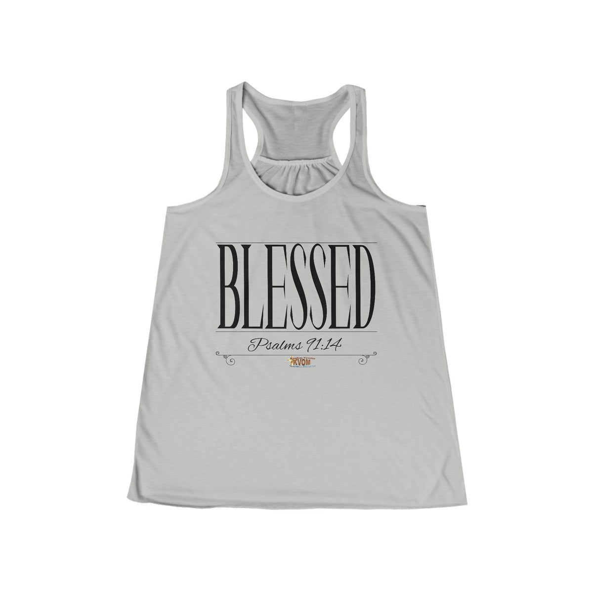 Women's BLESSED "Stretched" Series Flowy Racerback Tank-KVOM