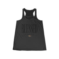 Women's BLESSED "Stretched" Series Flowy Racerback Tank-KVOM