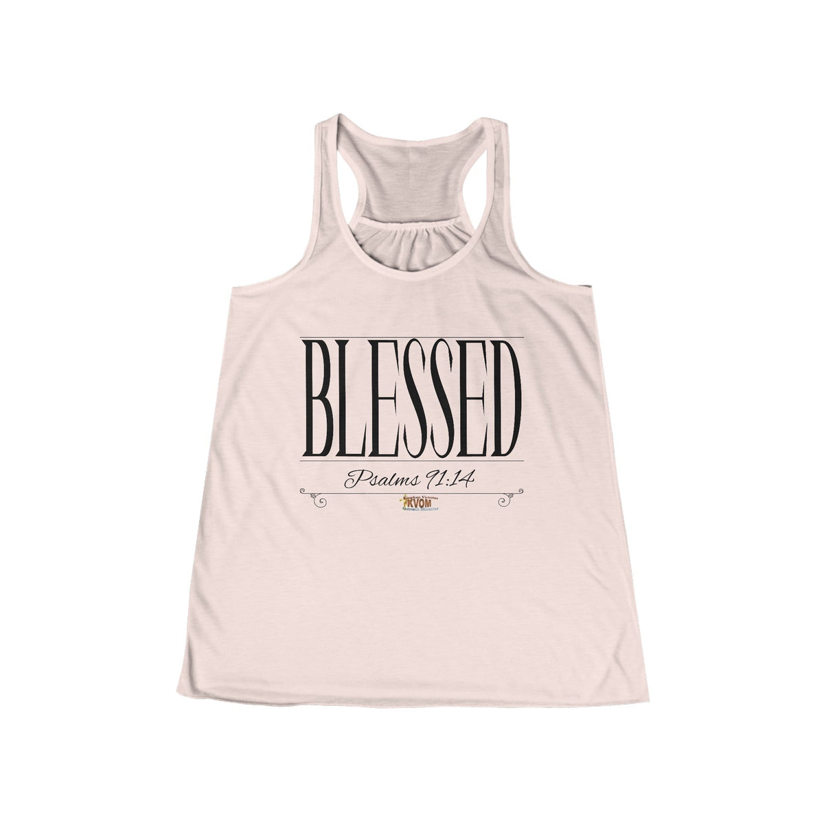 Women's BLESSED "Stretched" Series Flowy Racerback Tank-KVOM