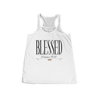 Women's BLESSED "Stretched" Series Flowy Racerback Tank-KVOM