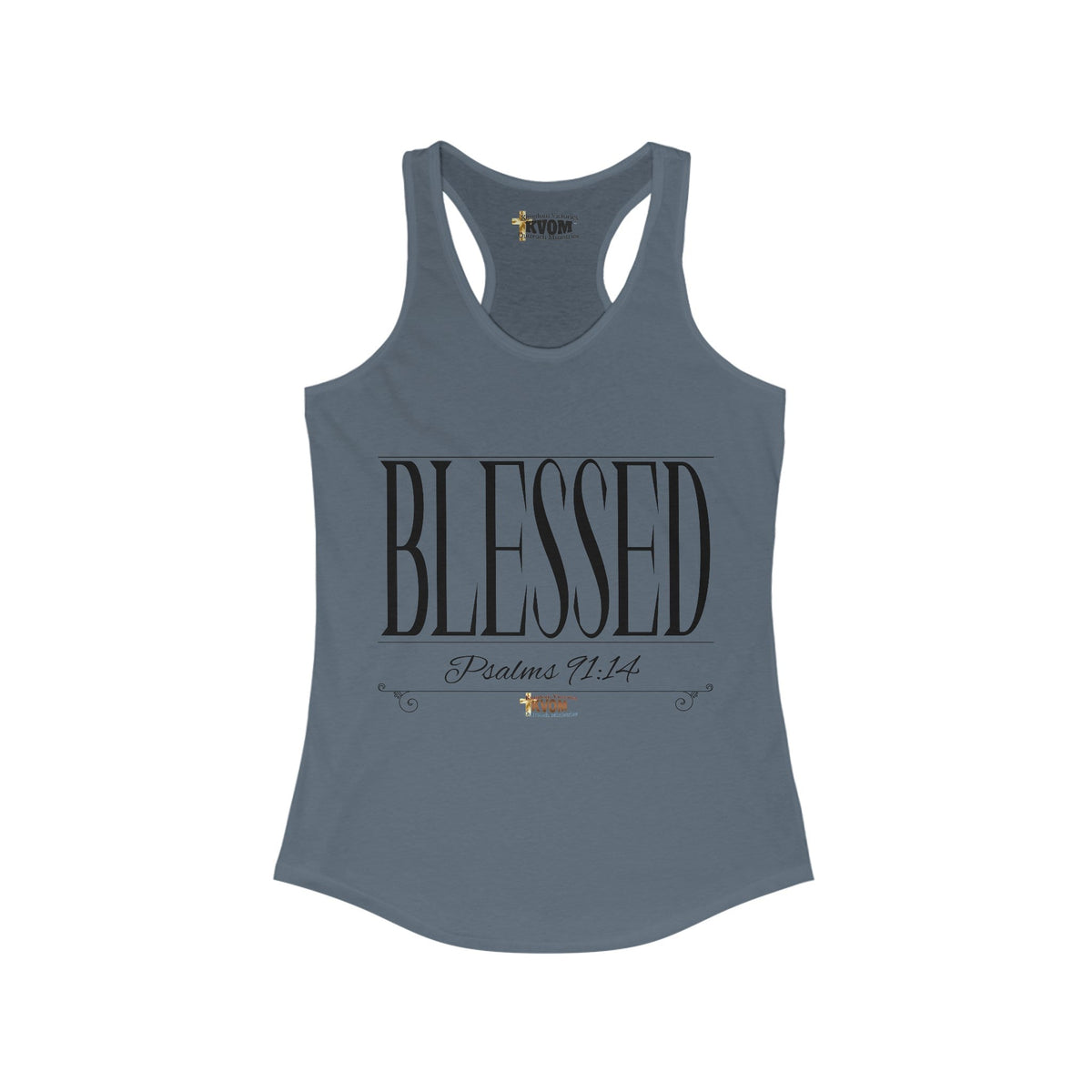 Women's BLESSED "Stretched" Series Racerback Tank-KVOM