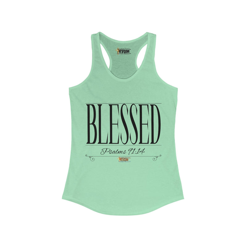 Women's BLESSED "Stretched" Series Racerback Tank-KVOM