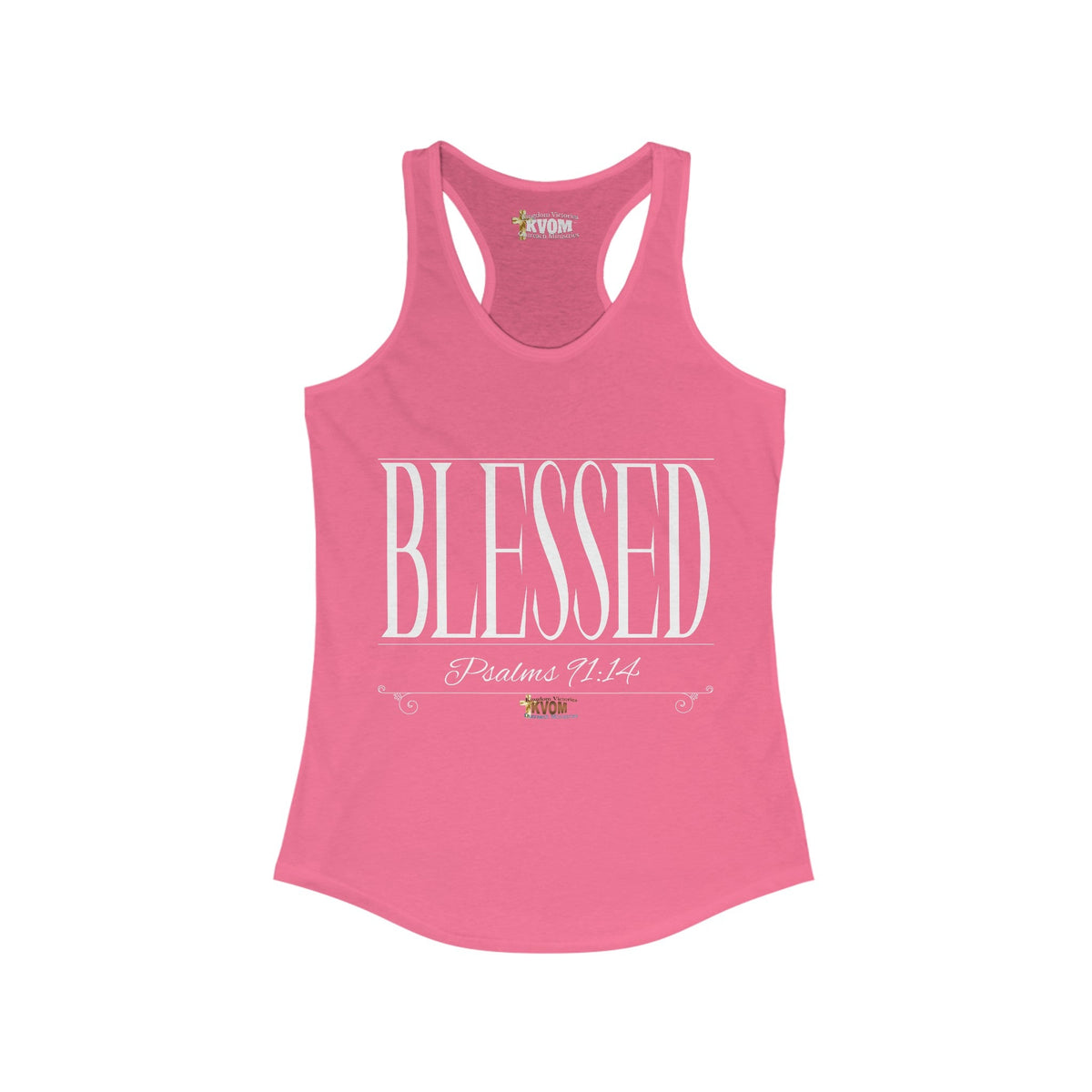 Women's BLESSED "Stretched" Series Racerback Tank-KVOM