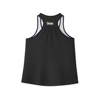 Women's BLESSED "Stretched" Series Tank Top, Heather Black-KVOM