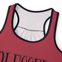 Women's BLESSED "Stretched" Series Tank Top, Heather Red-KVOM