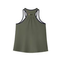 Women's BLESSED "Stretched" Series Tank Top, Military Green-KVOM