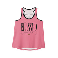 Women's BLESSED "Stretched" Series Tank Top, Pink-KVOM