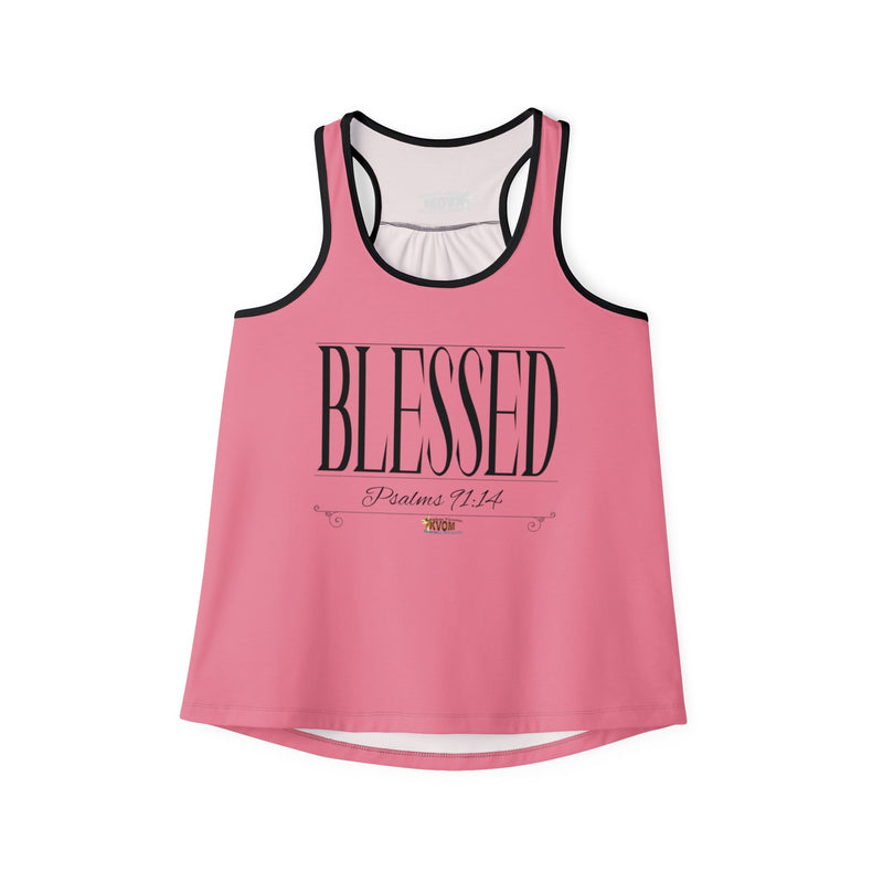 Women's BLESSED "Stretched" Series Tank Top, Pink-KVOM