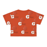 Women's Make His Praise Glorious Crop Top, Bursting Orange-KVOM