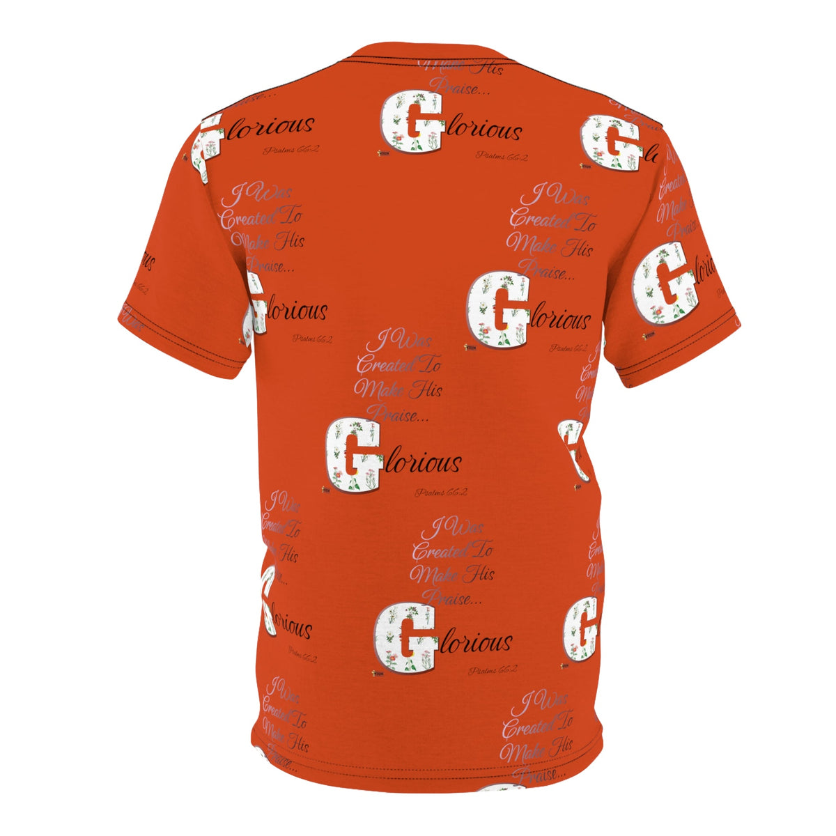 Women's Make His Praise Glorious Shirt, Bursting Orange-KVOM