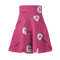 Women's Make His Praise Glorious Skater Skirt, Pink-KVOM