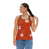 Women's Make His Praise Glorious Tank Top, Bursting Orange-KVOM