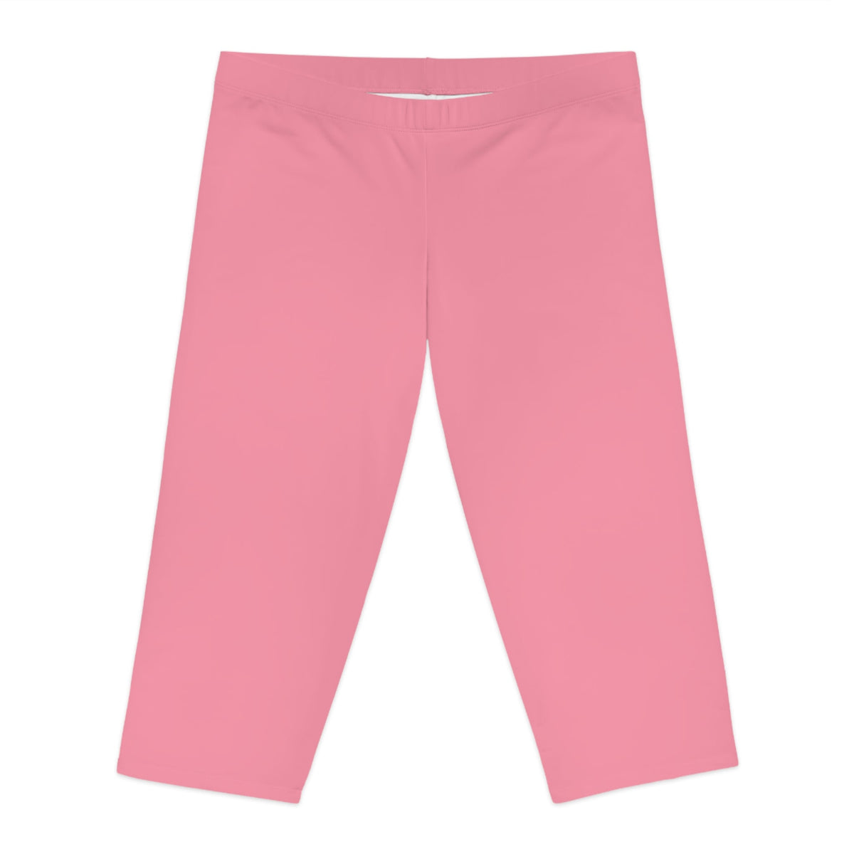 Women's Mid-Length Leggings, Bubble Gum Pink-KVOM