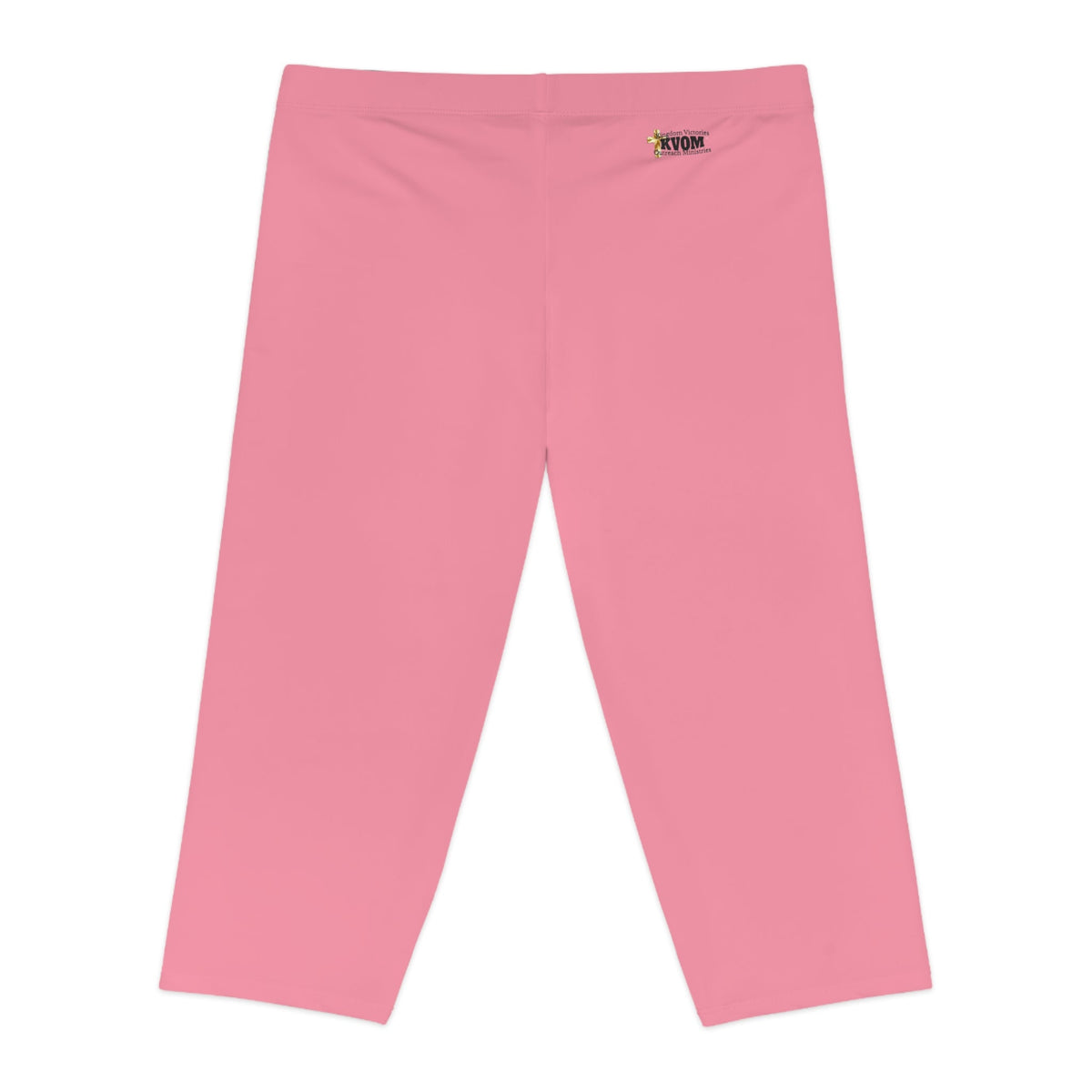 Women's Mid-Length Leggings, Bubble Gum Pink-KVOM